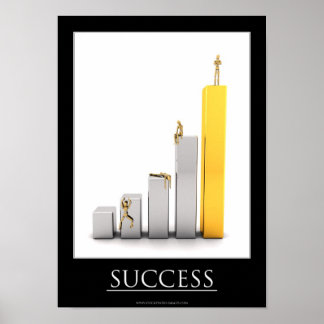 Póster Poster de éxito motivacional