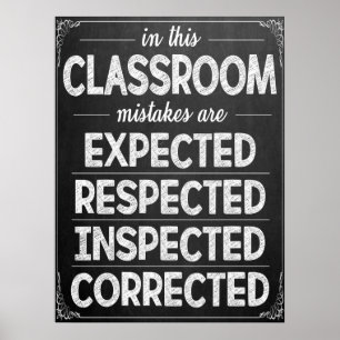 Póster Poster de Expectativas de Aula