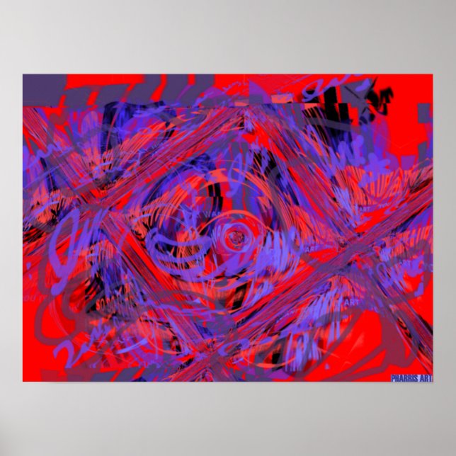 Póster Poster de explosión gráfica (Frente)