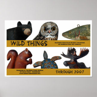 Póster Poster de exposición de Wild Things