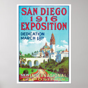 Póster Poster de Exposiciones Internacionales de San Dieg