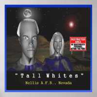 Poster de extraterrestres blancos altos