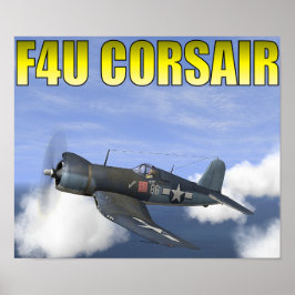Póster Poster de F4U CORSAIR "Lucybelle"