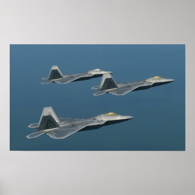 Póster Poster de F-22A Raptor Aircraft (Frente)