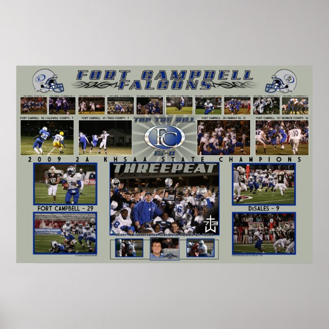 Póster poster de Falcons FC de fin de temporada 2009 (Frente)