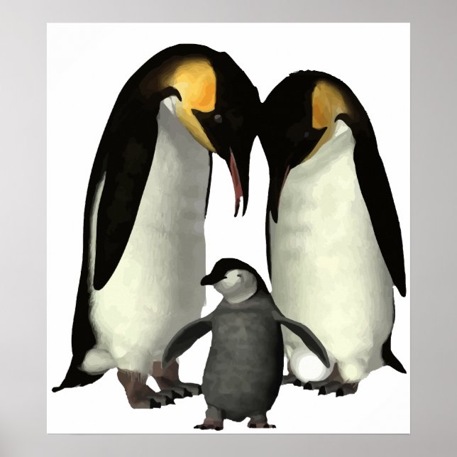 Póster Poster de familia Penguin (Frente)
