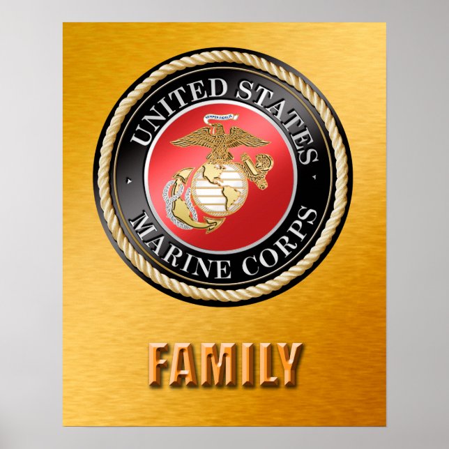 Póster POSTER de familia USMC (Frente)