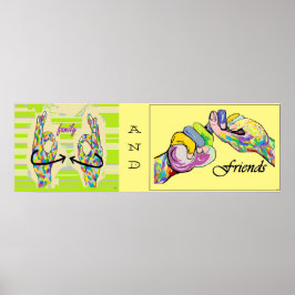 Póster POSTER de familiares y amigos de ASL