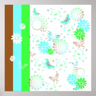 Póster Poster de fantasía pop de KRW de mariposa KT