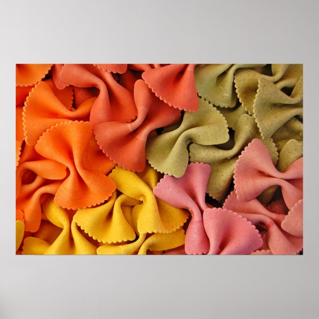 Póster poster de farfalea de color (Frente)