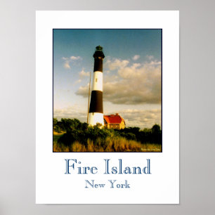 Póster poster de 'Faro de la isla de incendios al atardec