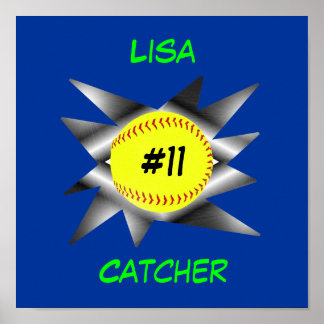 Póster Poster de Fastpitch Softball