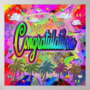 Póster Poster de felicitaciones ~ Vista Express