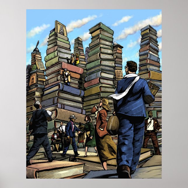 Póster Poster de Feria de Libros (Frente)