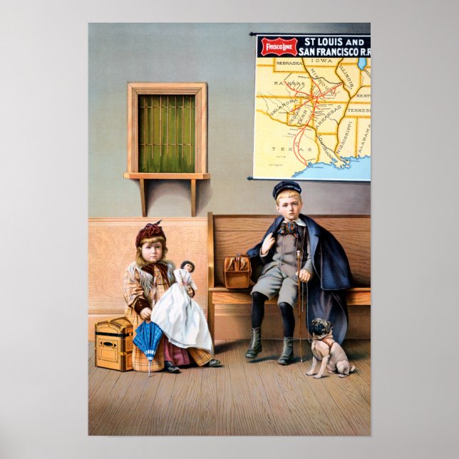 PÓSTER POSTER DE FERROCARRIL, 1898 (Frente)