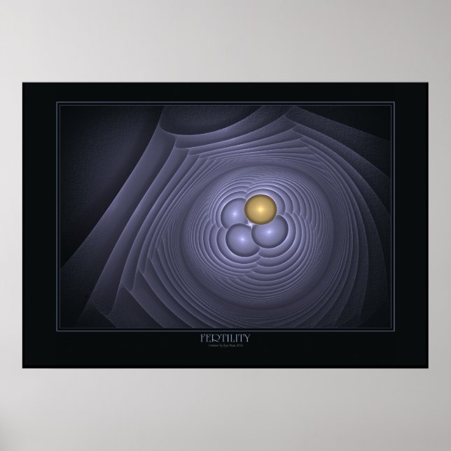 Póster Poster De Fertilidad En Negro (Frente)