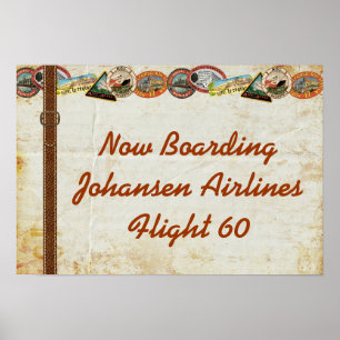 Póster Poster de Fiesta de equipaje de viaje