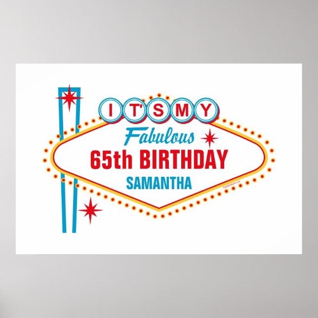 Póster Poster de Fiesta de firmas Personalizado de Las Ve (Frente)