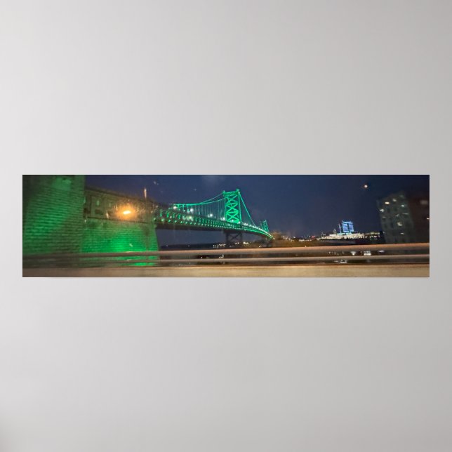Póster Poster de Filadelfia del puente Ben Franklin (Frente)