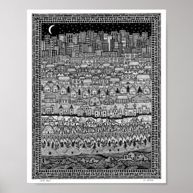 Póster Poster de filas de inicio (Frente)