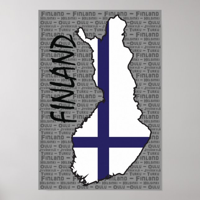 Póster Poster de Finlandia (Frente)