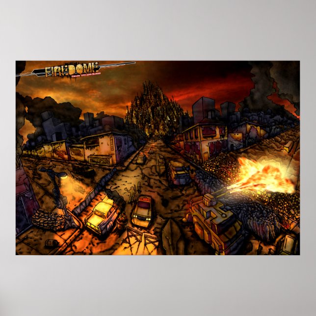 Póster Poster de FireDome Street View (Frente)