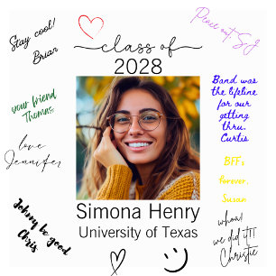 Póster Poster de firma de fotógrafos de graduación modern