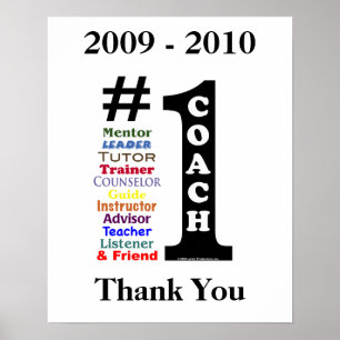 Póster Poster de firma para entrenador #1