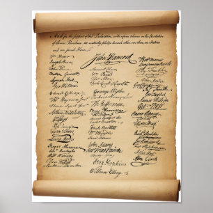 Póster Poster de firmantes