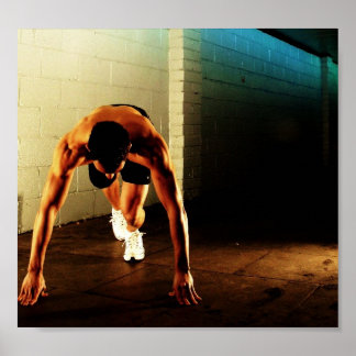 Póster poster de fitness preston