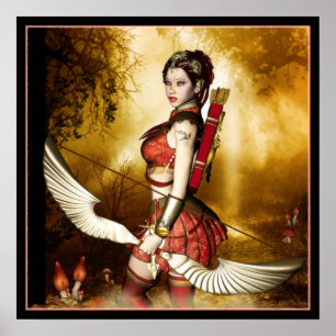 Póster Poster de flecha dorada