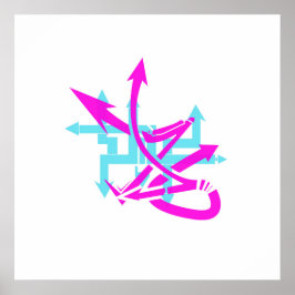 Póster Poster de flechas abstractas