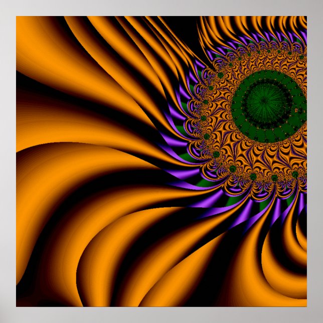 Póster Poster de flor de inflamación (Frente)