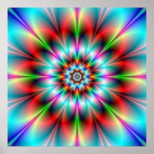 Póster Poster de flor doble