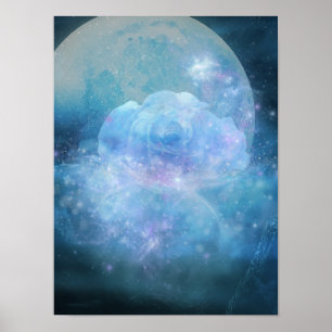 Póster Poster de flor lunar