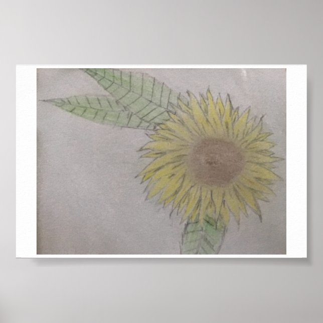 Póster poster de flores (Frente)