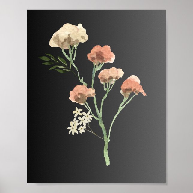 Póster poster de flores (Frente)