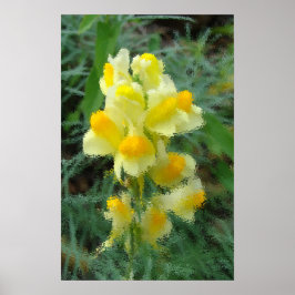 Póster Poster de flores amarillas