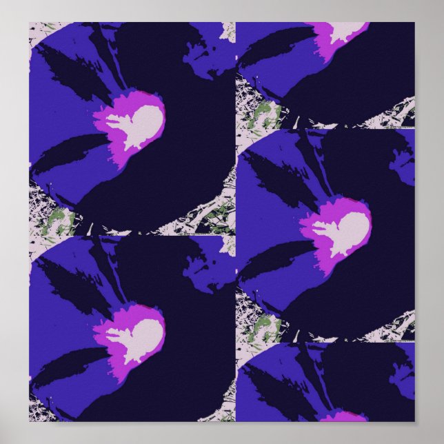 Póster Poster de Flores de Gloria de la Mañana (Frente)