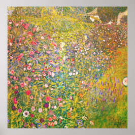 Póster Poster de Flores Rosa Gustav Klimt
