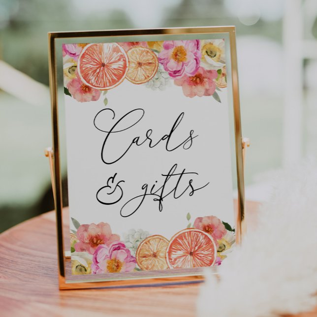 Póster Poster de flores y tarjetas de cítricos y regalos  (Subido por el creador)