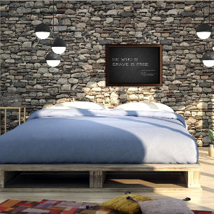 Póster Poster de fomento de la libertad de comillas latin