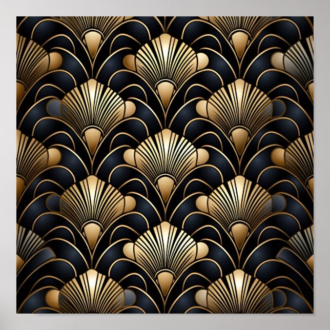 Póster Poster de fondo de deco artístico sin igual (Frente)