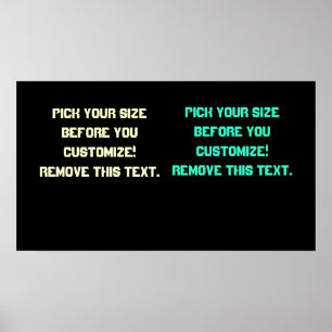 Póster Poster de fondo en blanco grande a pequeño Véase N