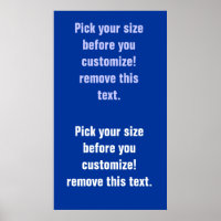 Poster de fondo en blanco grande a pequeño Véase N