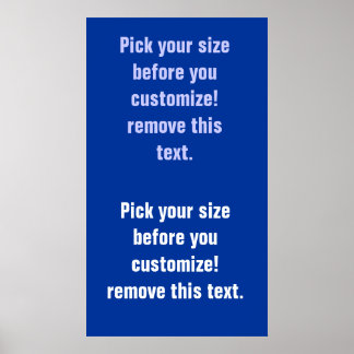 Póster Poster de fondo en blanco grande a pequeño Véase N