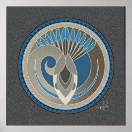 Póster Poster de fondo gris de Espíritu de serpiente ciel