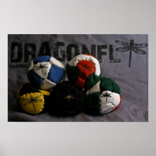 Póster Poster de Footbags de la libélula