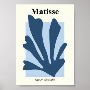 Póster Poster de formas inspiradas en Matisse