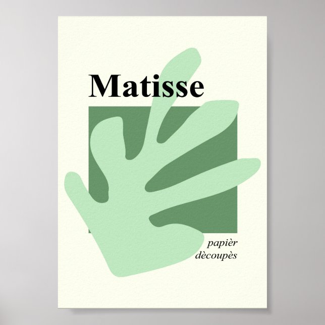 Póster Poster de formas inspiradas en Matisse (Frente)